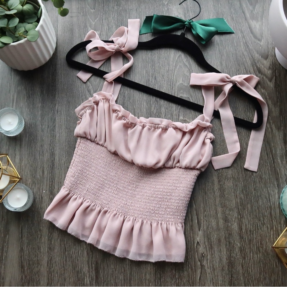 Aritzia Wilfred Chiffon Ballad Camisole, Mauve 🌸